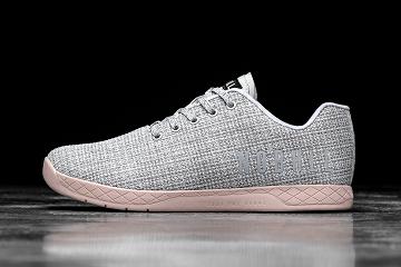 Men's Nobull Heather Dusty Rose Trainers Grey | SG T2408C